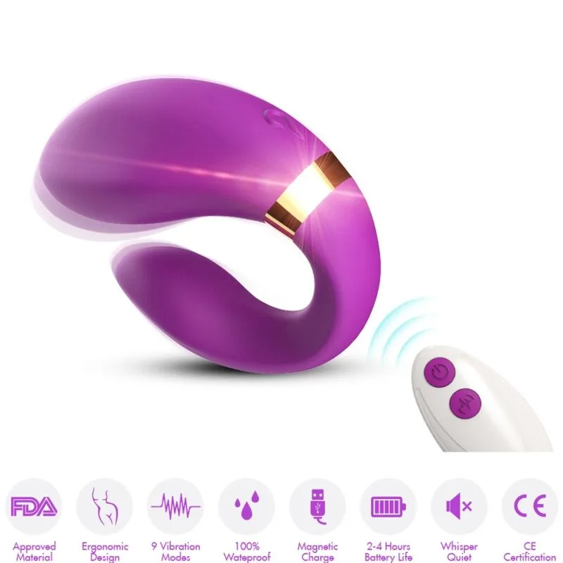 Armony Crescent Parvibratorr med Fjärrkontroll – Lila