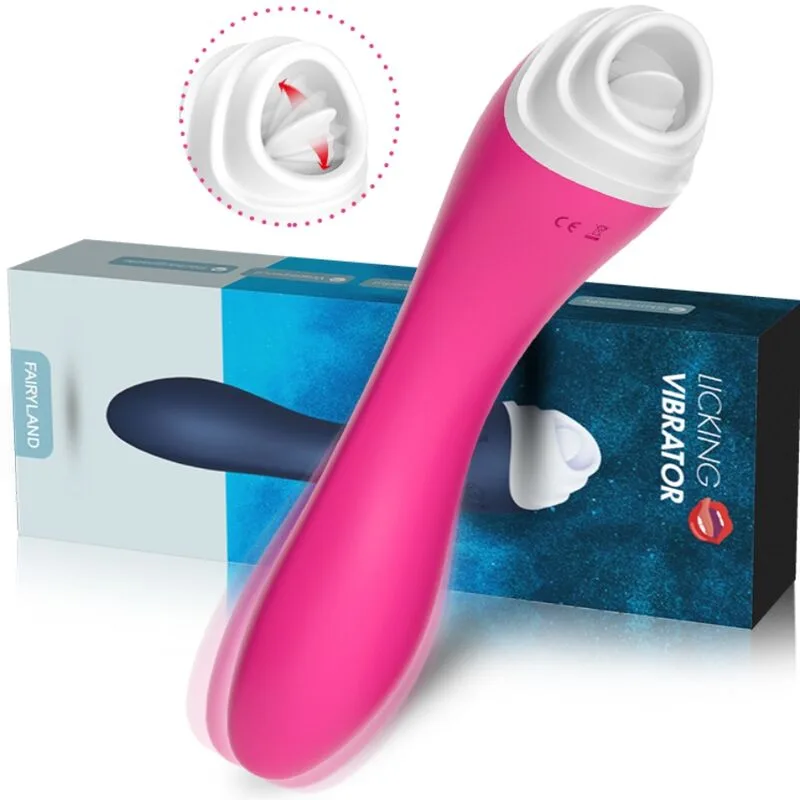Armony - Fairyland Klitorisstimulerare med Slickfunktion & Vibration samt Flexibel Kropp - Fuchsia