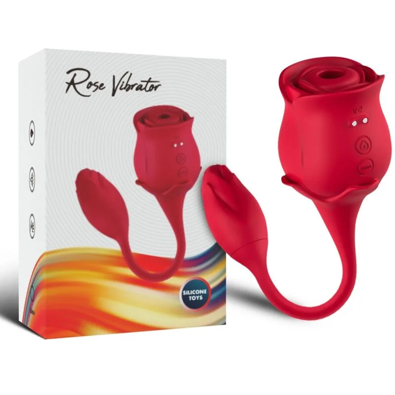 Armony - Klitorissug & Vibrator med 10 Lägen Röd