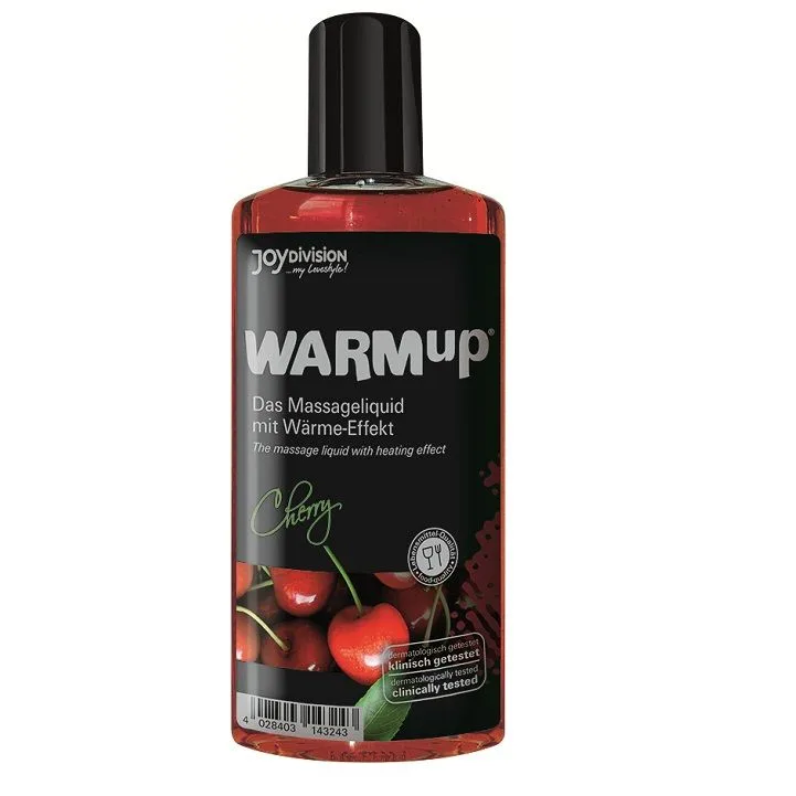 Joydivision WARMup Värmande Massageolja – Körsbär