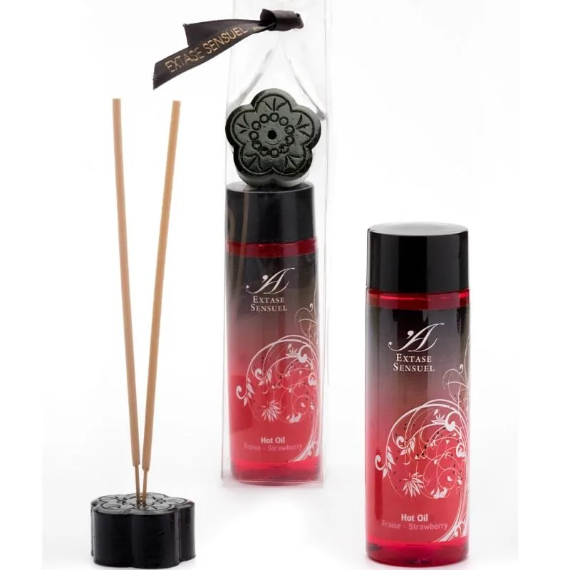 Extase Sensual – Jordgubbsvärme Stimulerande Massageolja 100 ml