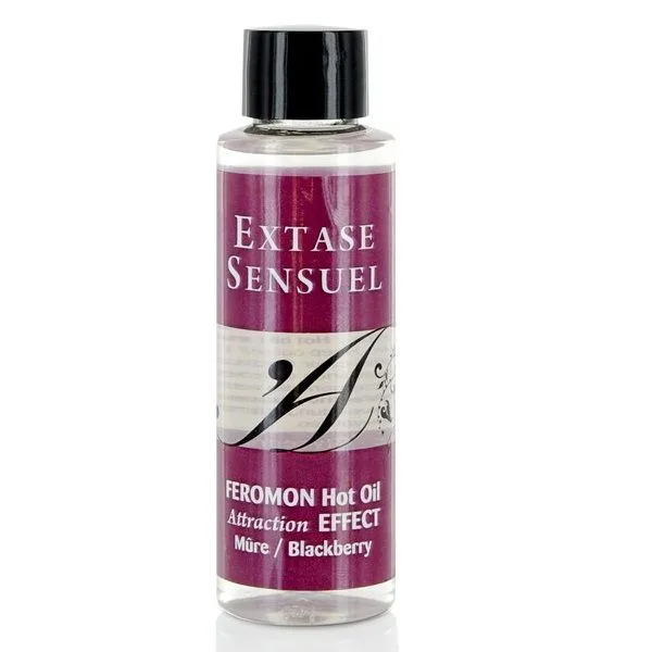 Extase Sensual - Värmande Björnbärsferomonmassageolja med Uppvärmande Effekt 100 ml
