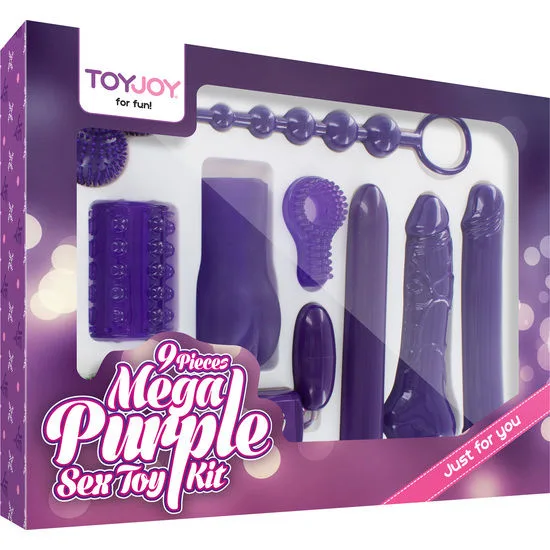 ToyJoy - Just for You Mega Purple Pleasure Kit | 9-delar för par och solobruk