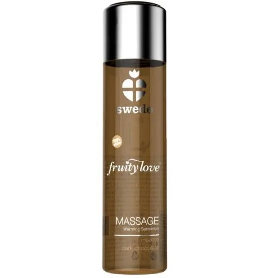 Swede - Fruity Love Warming Effect Sensuell Massageolja Intense Dark Chocolate 60 ml