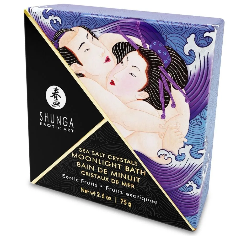 Shunga - Exotic Purple Doftande Badsalt 75g | Afrodisiska Badkristaller