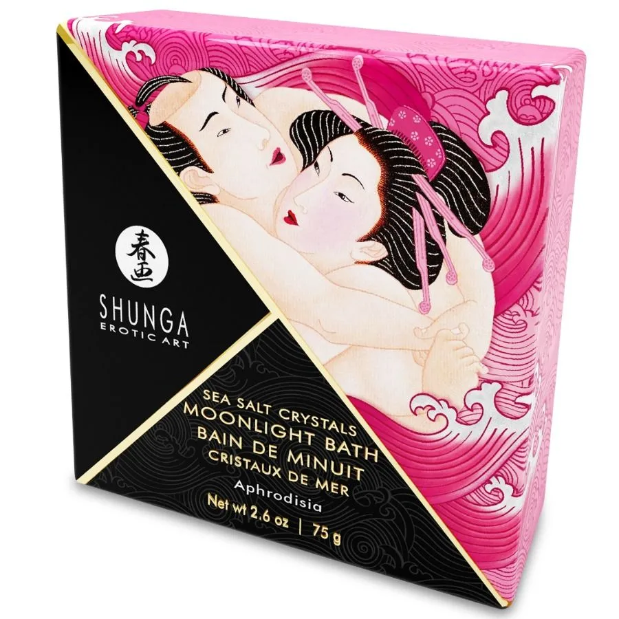 Shunga Aphrodisia Doftande Lyxbadsalt – 75g | Romantisk Badupplevelse för Par