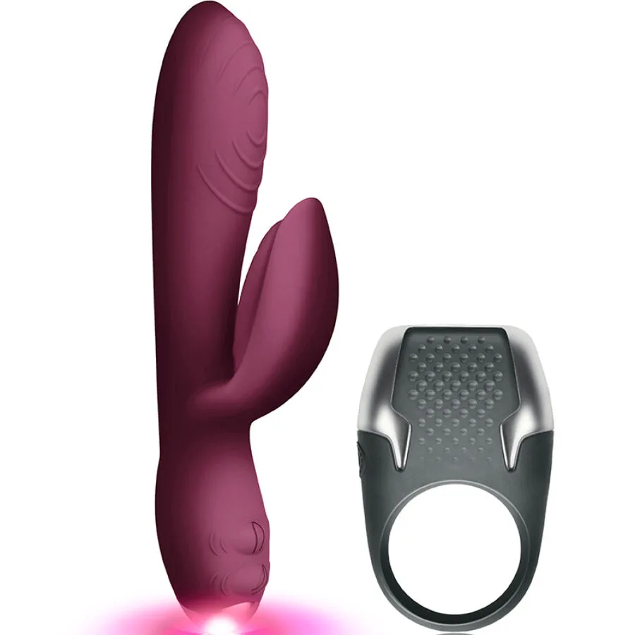 Climaximum - L'Amour Kit: Rabbit Vibrator & LED Penisring Parset