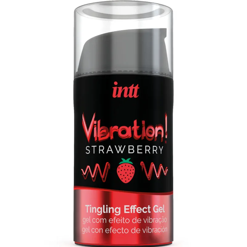 INTT Vibrerande Intimstimulerande Gel – Jordgubbssmak, 15 ml