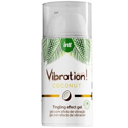 Intt Vegan Vibration Gel – Kraftfullt flytande stimuleringsmedel med kokosmak | 15 ml