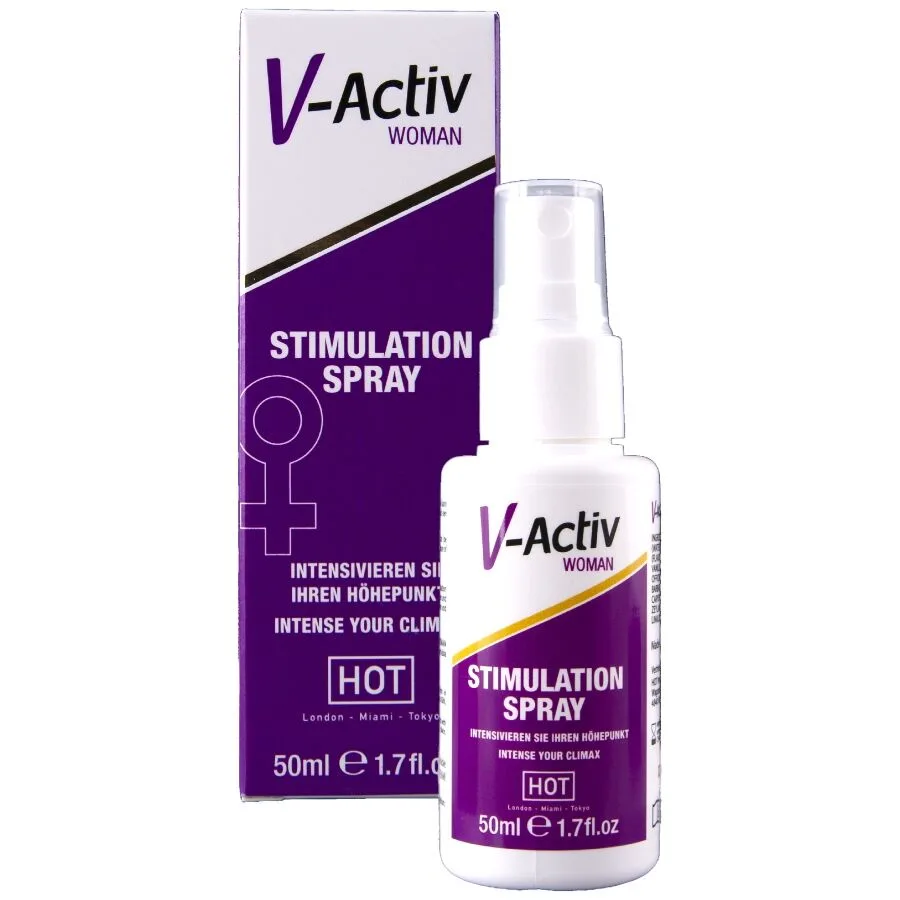 V-Activ Stimulationsspray för Kvinnor – Värmande Upphetsningsförstärkare, 50 ml