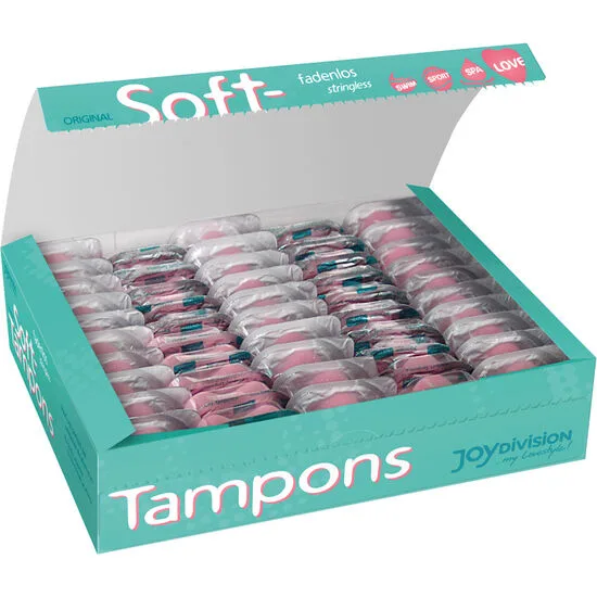 Joydivision Soft-Tampons Original Mini – Diskreta Menstruationssvamptamponger för Aktiva Livsstilar & Intimitet (50 st)