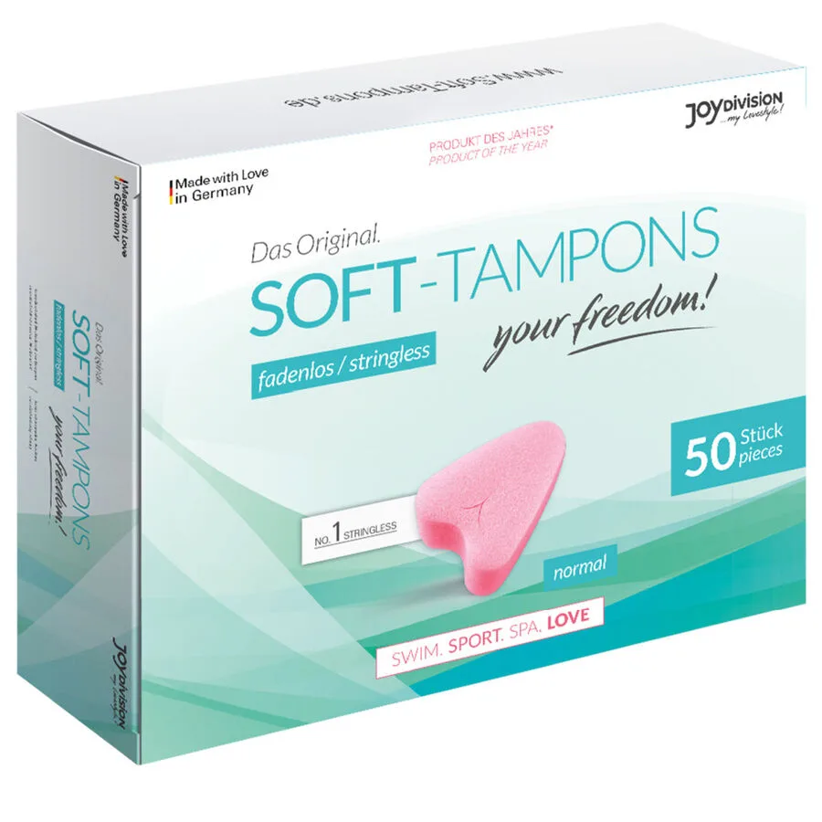 Joydivision Original Soft-Tampons – Diskret Komfort & Livsstilstamponger – Förpackning med 50