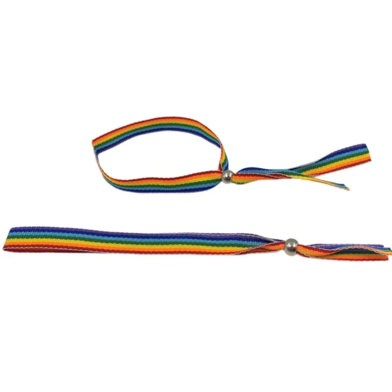 Pride – LGBT Regnbågsflagga Silverkularmband