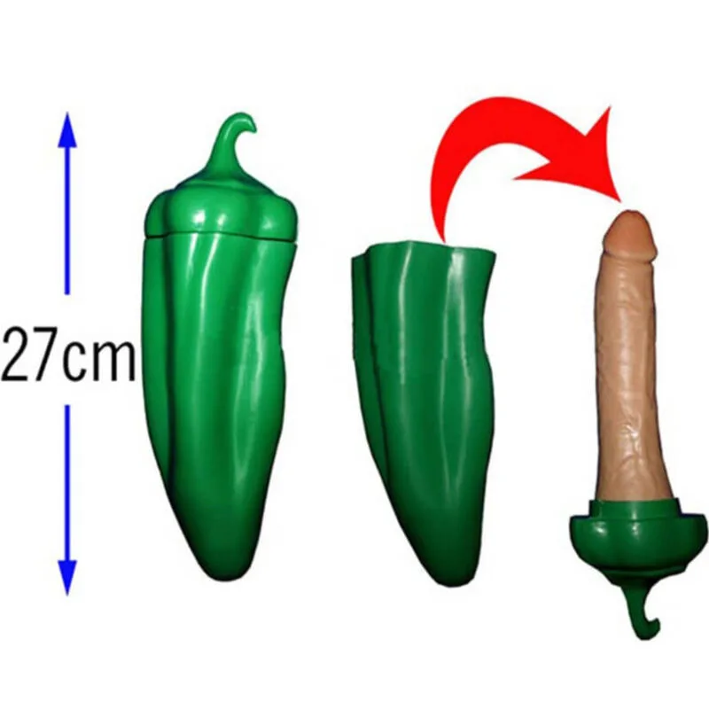 Diablo Picante - Novelty Grön Paprika med Gömd Penis-överraskning
