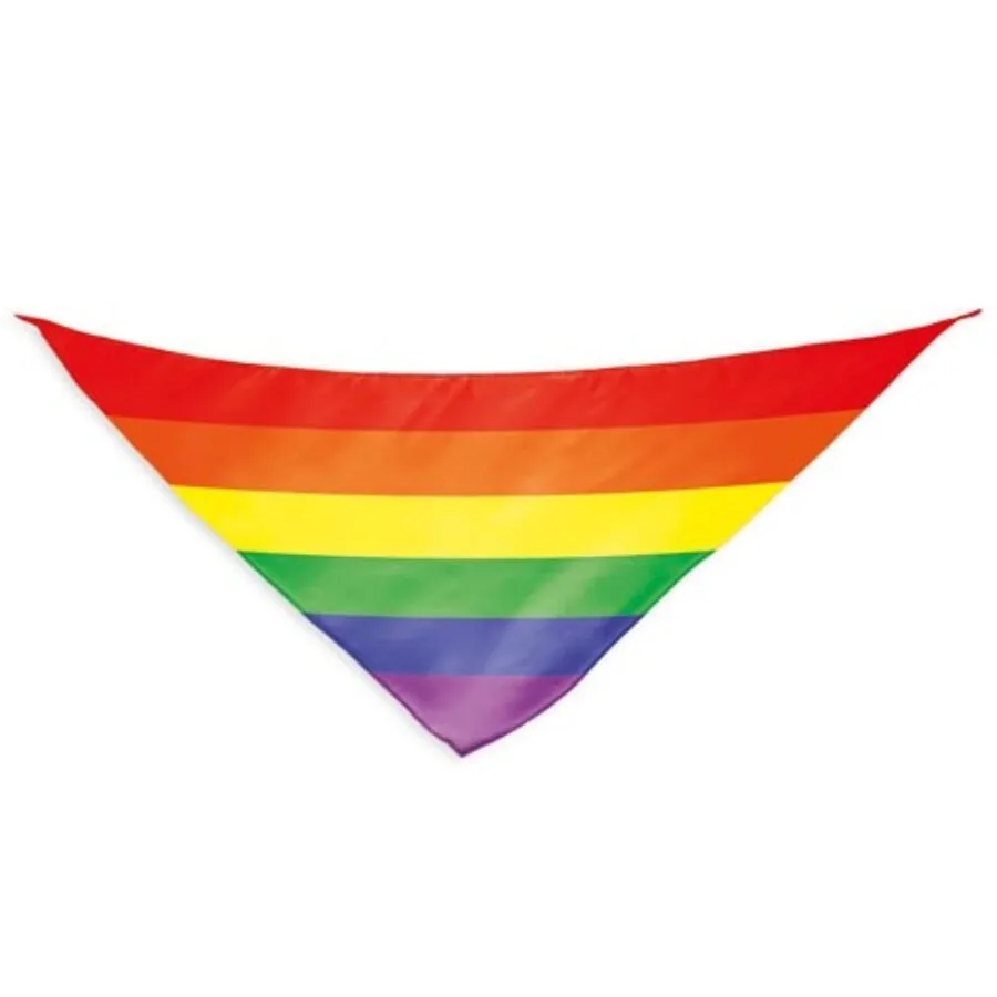 Pride Regnbågsflagga Triangulär Bomullsscarf – LGBTQ+ Accessoar