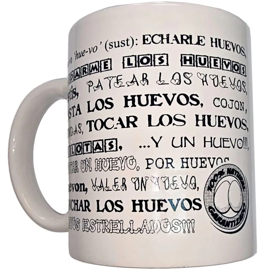 Diablo Picante – White Ceramic Mug with Cheeky Adult Synonyms | 370 ml