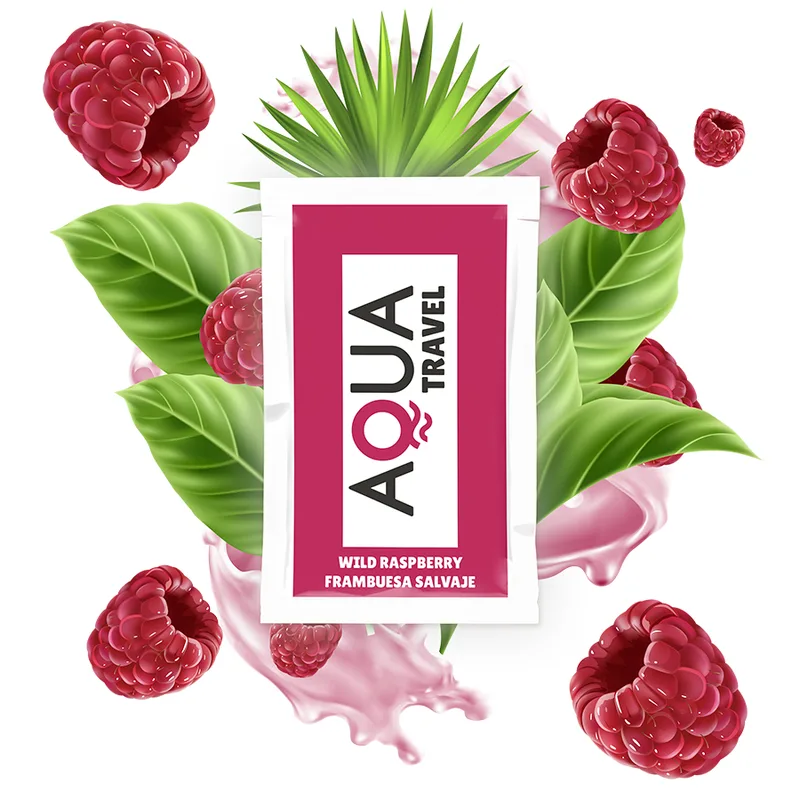Aqua Travel - Wild Raspberry Flavoured Water-Based Personal Lubricant 6 ml