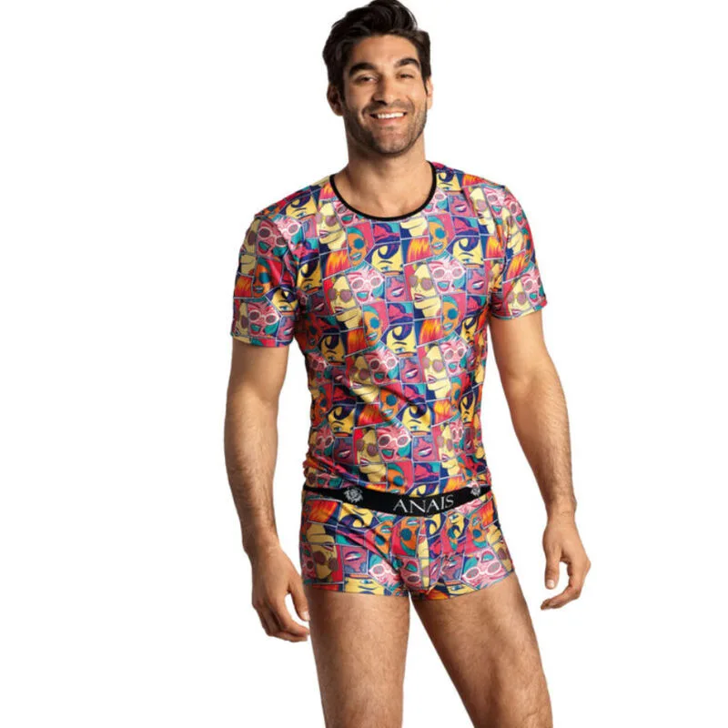 Anais Men - Comics Grafisk T-Shirt (Storlek M)
