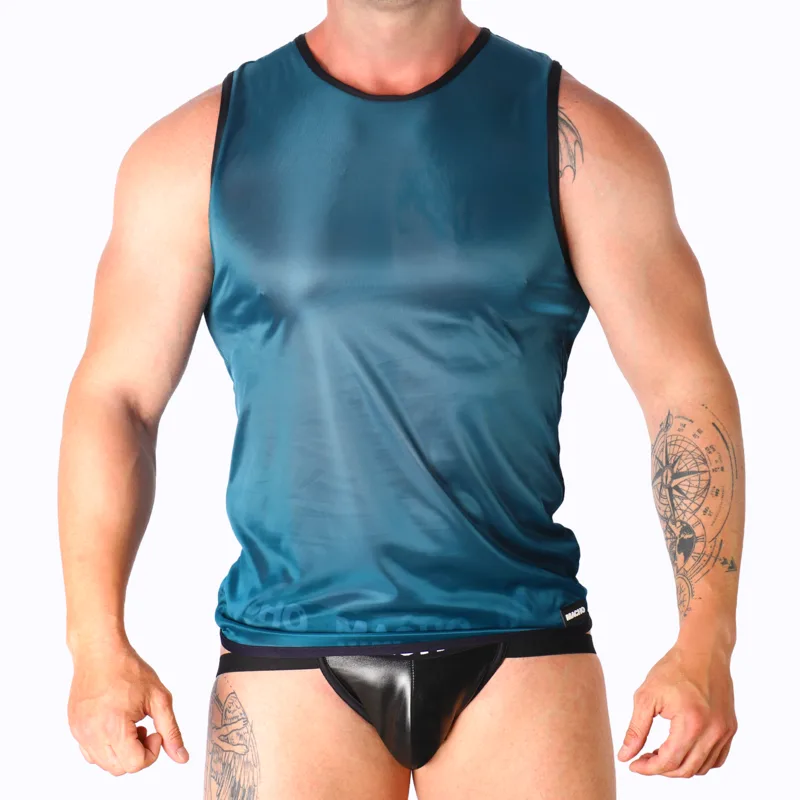 Macho - Lightweight Stretch Sports T-Shirt in Green | Size L/XL