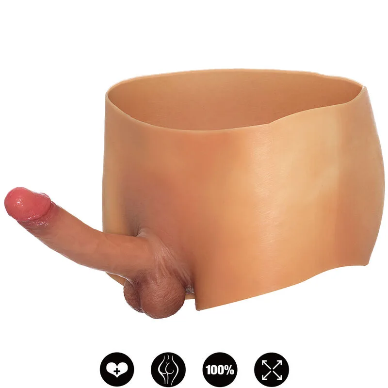 Hidden Desire - Alter Ego Boxer Brief with Realistic Penis Prosthetic 18 CM, Size: L