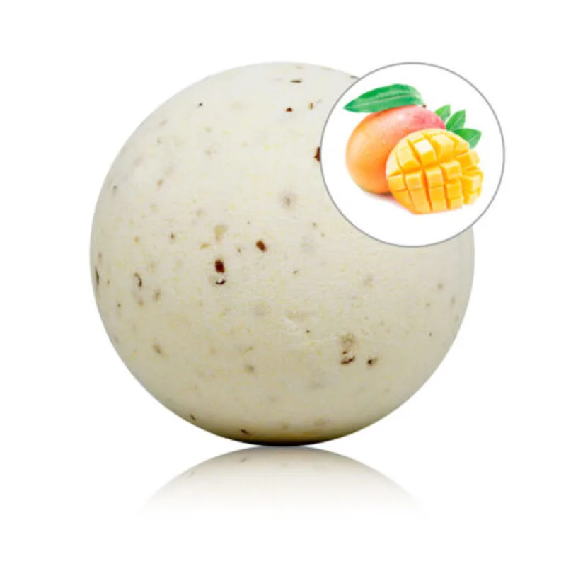 Taloka - Mango Scented Bath Bomb with Rose Petals – Moisturising & Relaxing Spa Experience