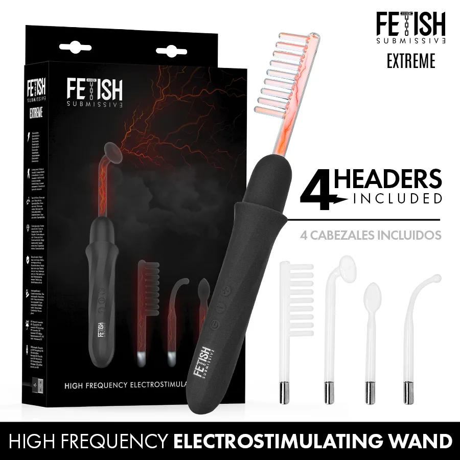 Fetish Submissive - Högfrekvent Elektrostimulerings Wand Massager