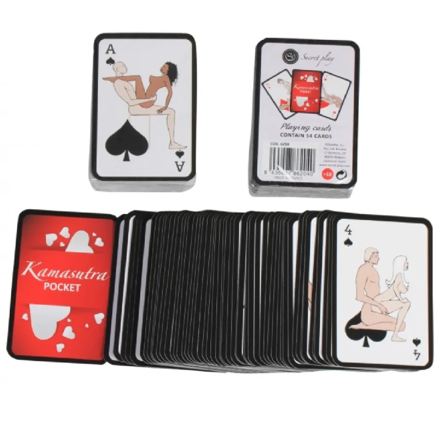 Secretplay - Pocket Kamasutra Illustrated Playing Cards (ES/EN/PT/IT/FR/DE)