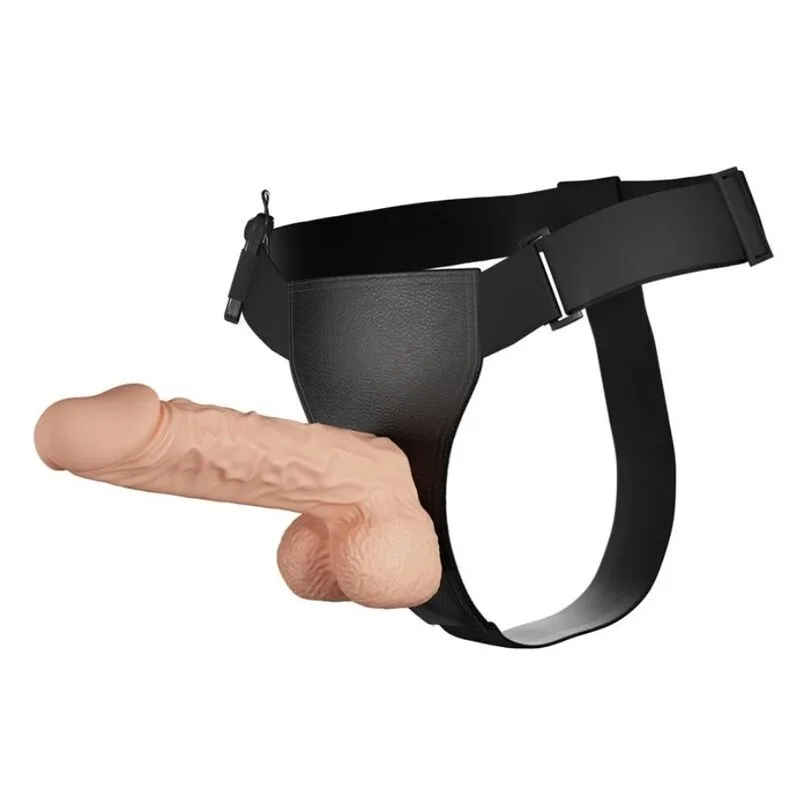 Baile - Ultra Passionate Vibrerande Strap-On Sele med Realistisk Dildo 24 CM Naturlig