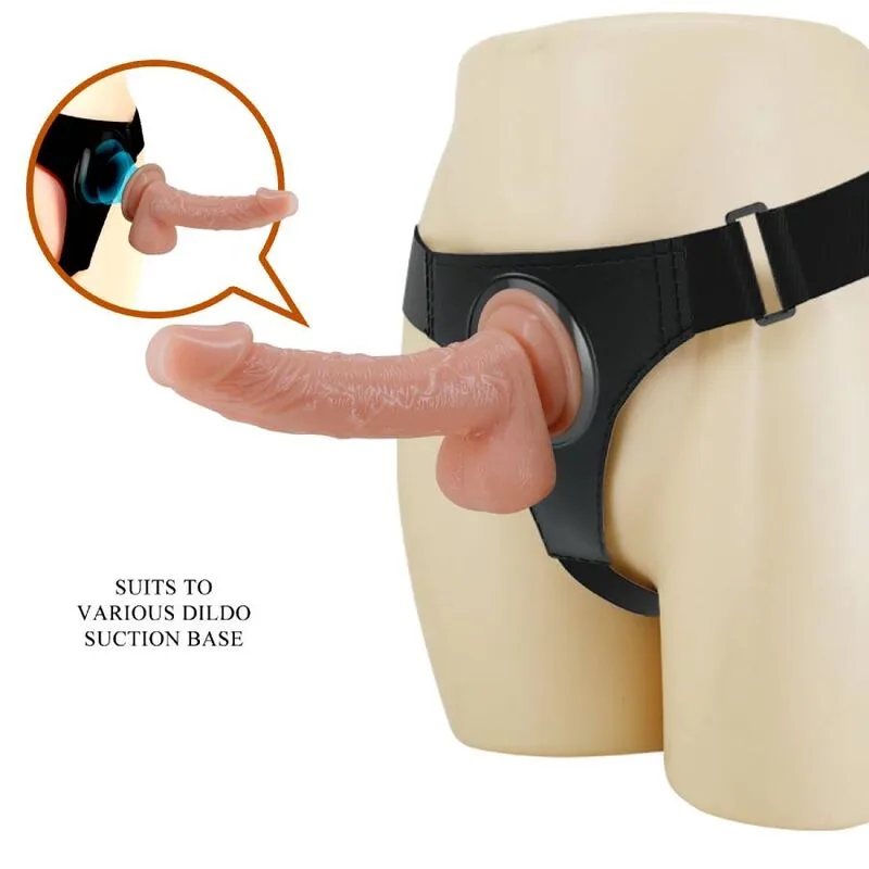 Pretty Love - Harness Briefs Universal Strap-On Harness med Dildo Kevin 19 CM Natural