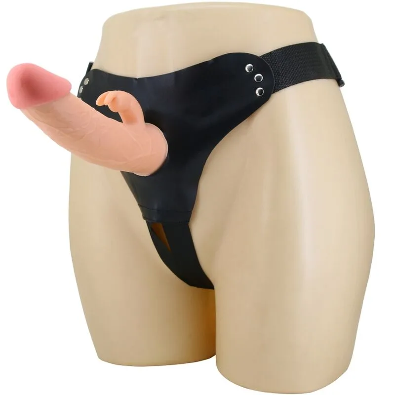 Pretty Love - Mavis Harness Universella Trosor med Dildo 19 CM Naturlig