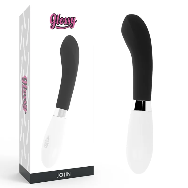 Glossy - John Curved Vibrator i Svart