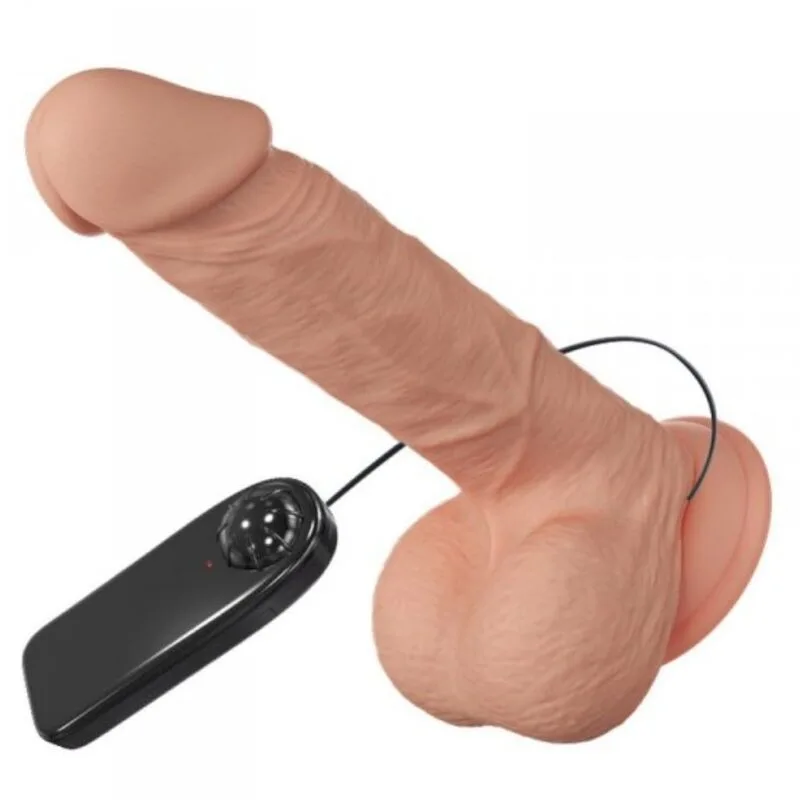 Baile Beautiful Encounter Bahamut Realistic Vibrating Dildo 21.8 cm Natural