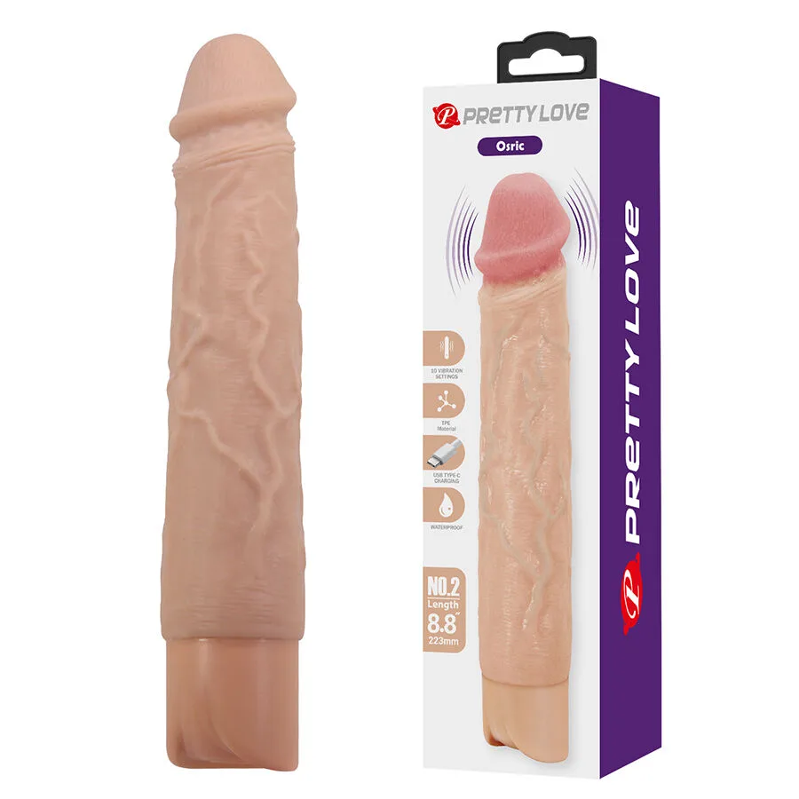 Pretty Love Osric Flexibel Realistisk Vibrerande Dildo