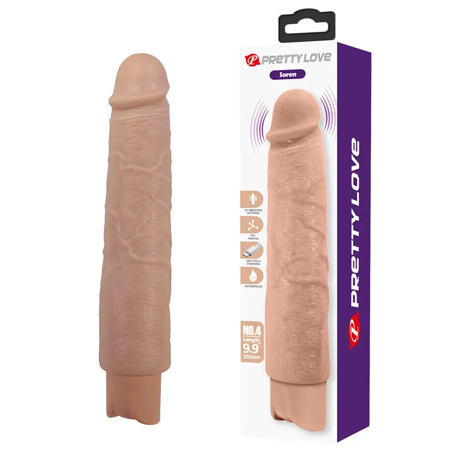 Pretty Love Soren Flexibel Realistisk Vibrerande Dildo