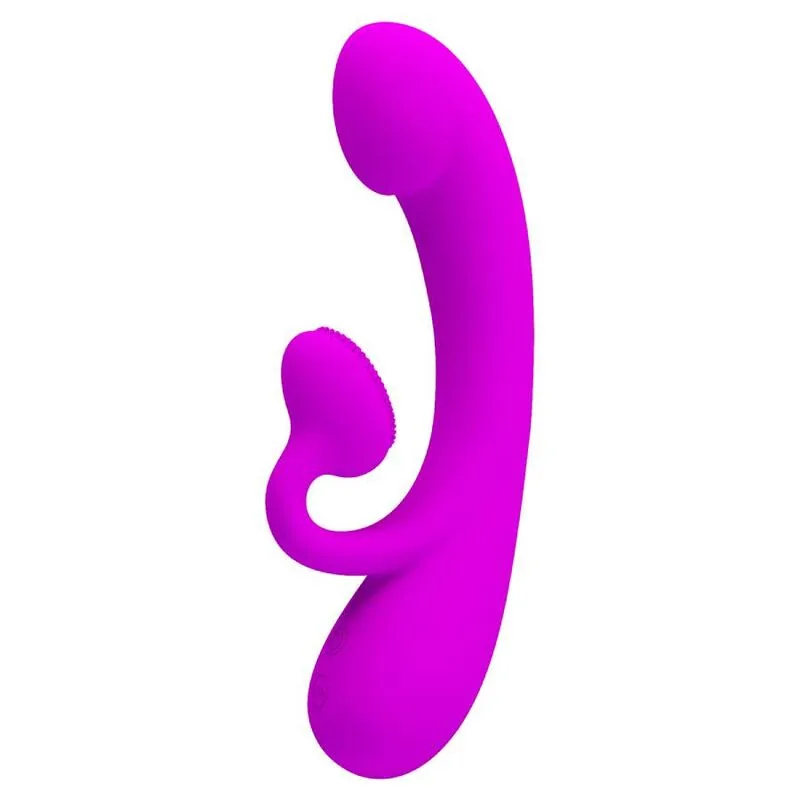 Pretty Love Sincere Silikonvibrator med Klitorisstimulering och Sugfunktion – Lila