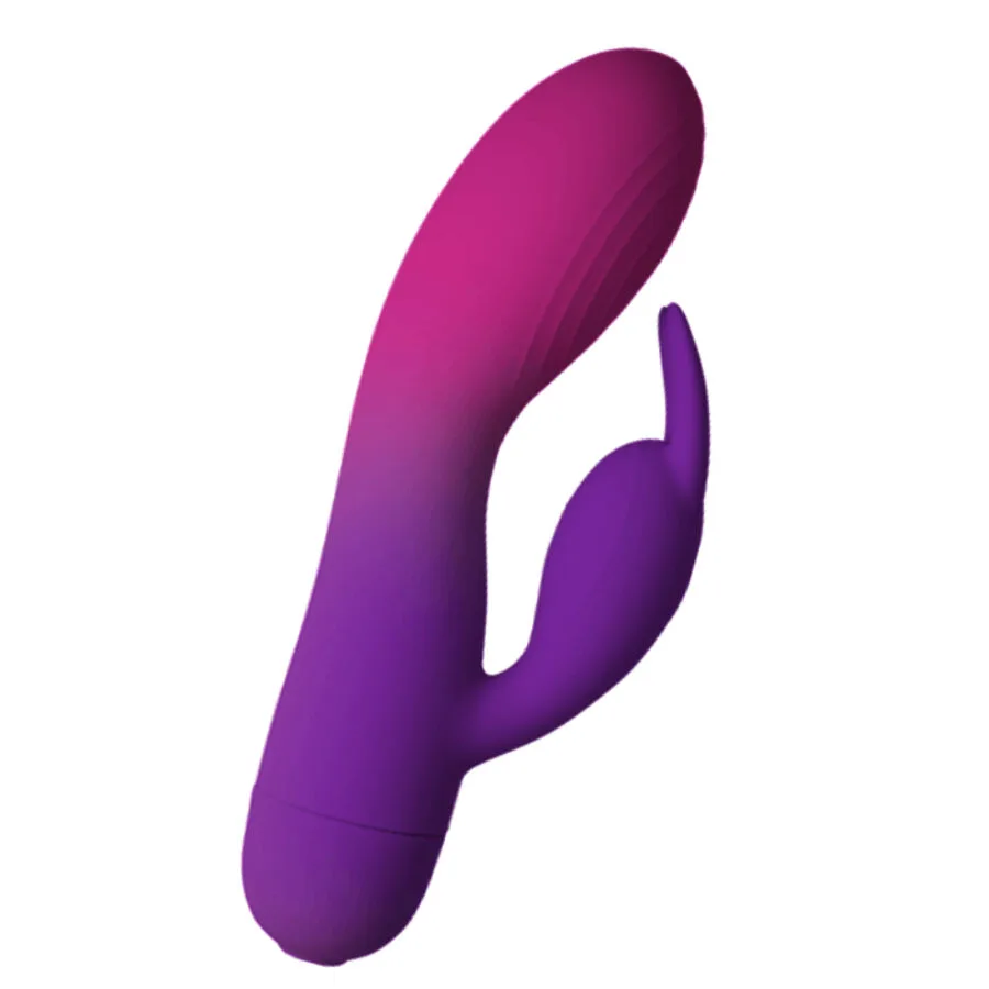 Rocks-Off Glo-Girl Lila Kaninvibrator med Dubbla Motorer