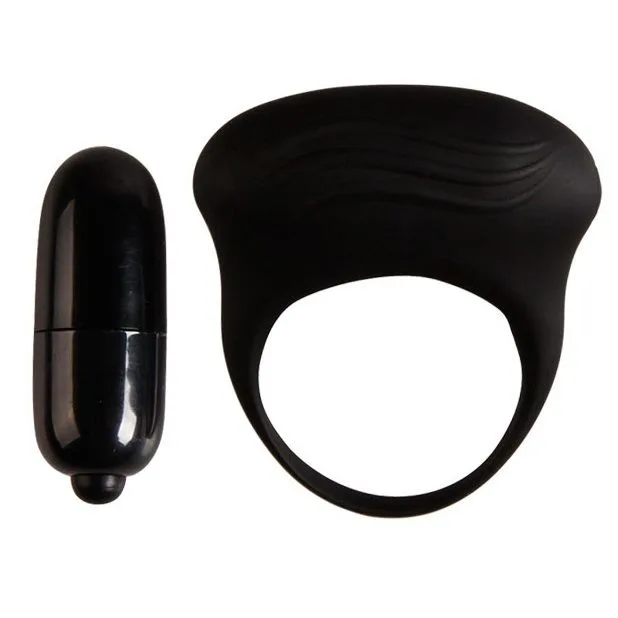 Pretty Love Bertram Vibrating Penile Ring – Black