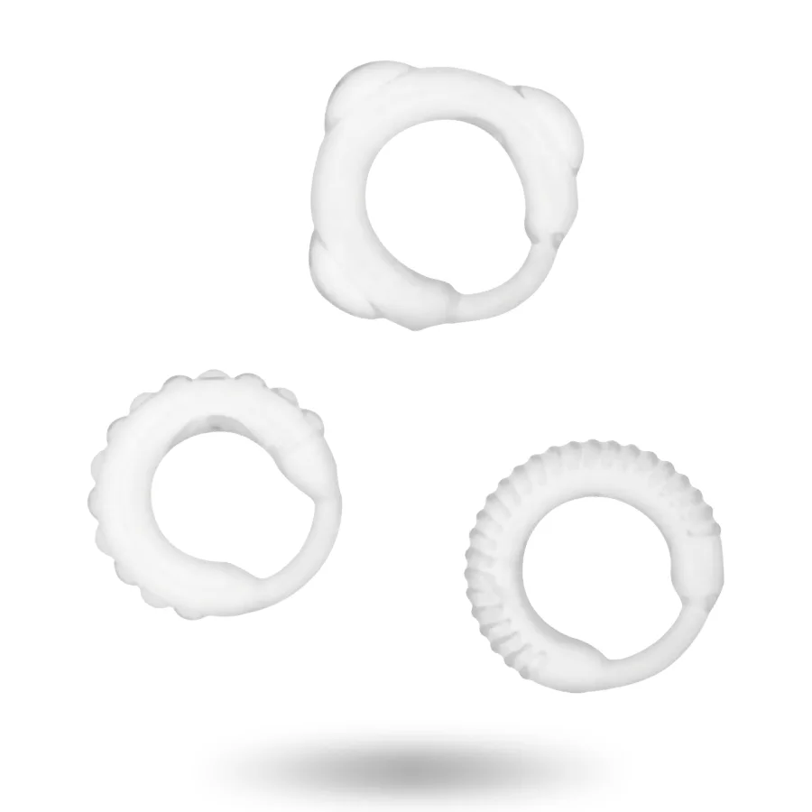 Addicted Toys - Klar Penisring Set (3-Pack)