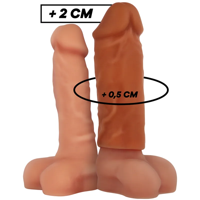 VirilXL Liquid Silicone V3 Brun Penisförlängningshylsa