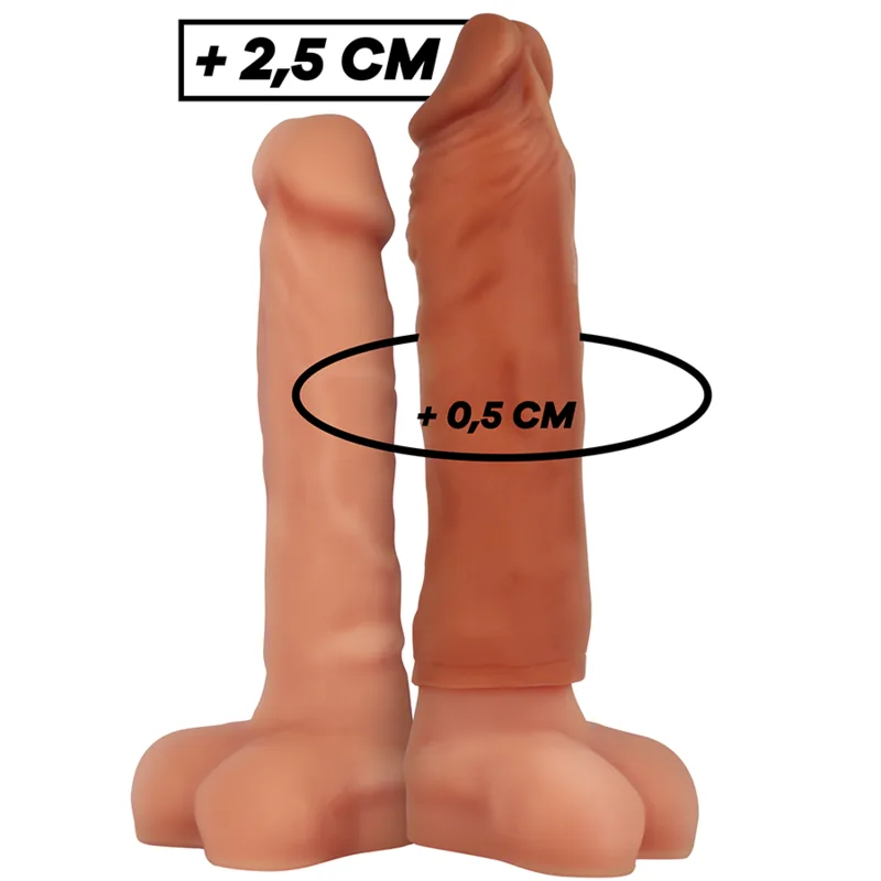 VirilXL Liquid Silicone V5 Penisförlängningshylsa – Brun