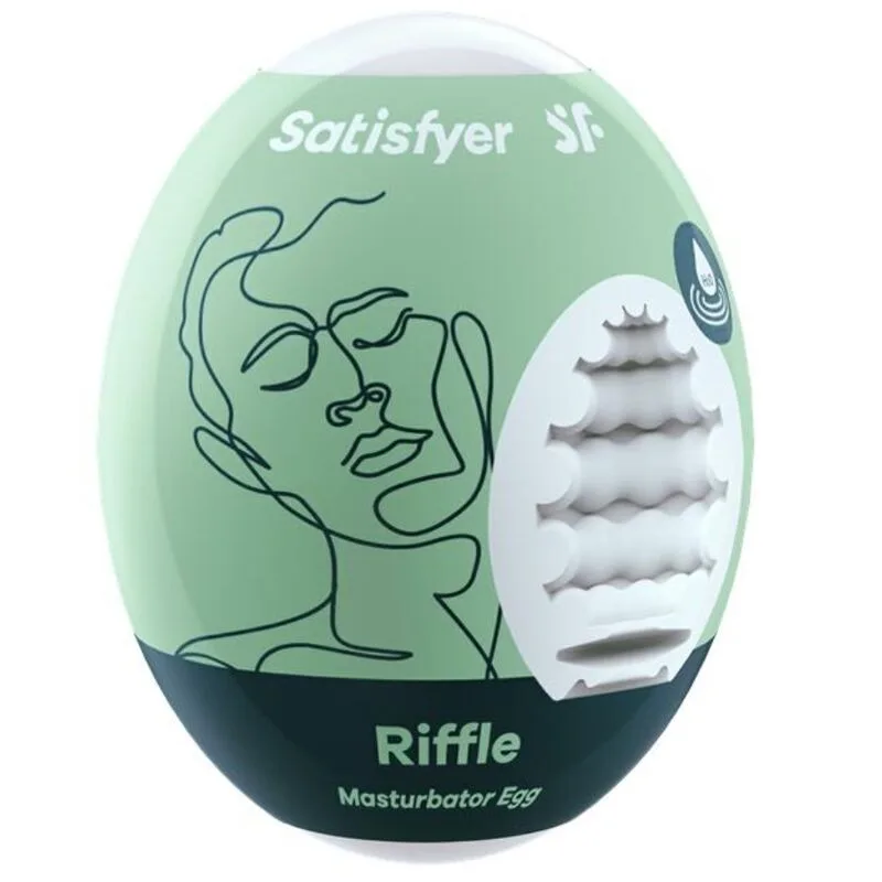 Satisfyer EGGCITED Riffle Masturbator Egg – Hydroaktiv Stimuleringshylsa