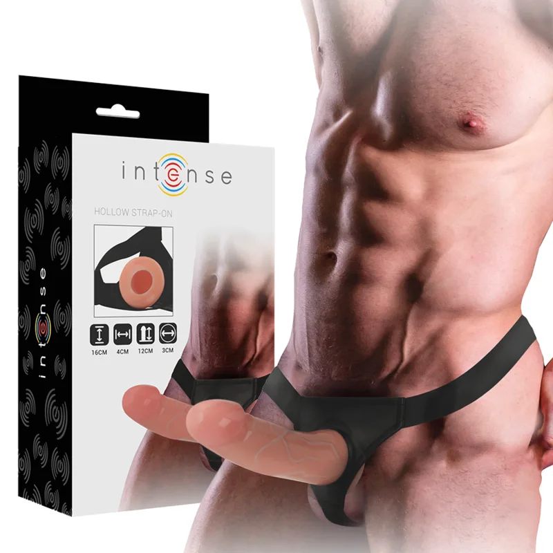 Intense - Ihålig Strap-On Sele med Dildo 16 x 3 cm