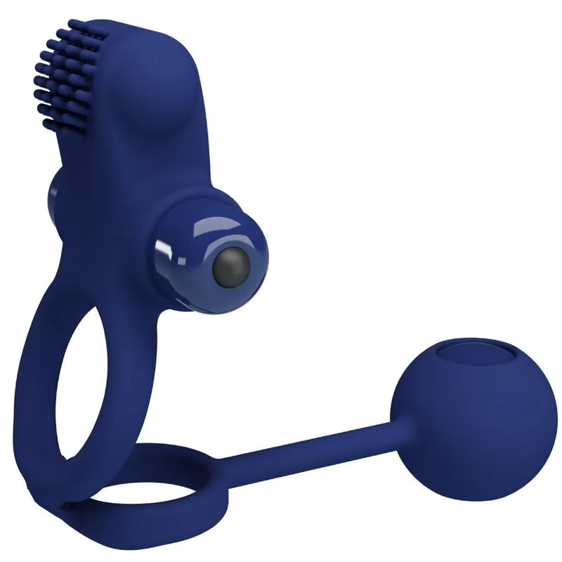 Pretty Love - Remington Dubbelvibrerande Parring med Plug – Blå
