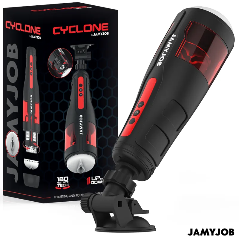 Jamyjob Cyclone Automatic Masturbator with 10 Rotation and Thrust Modes
