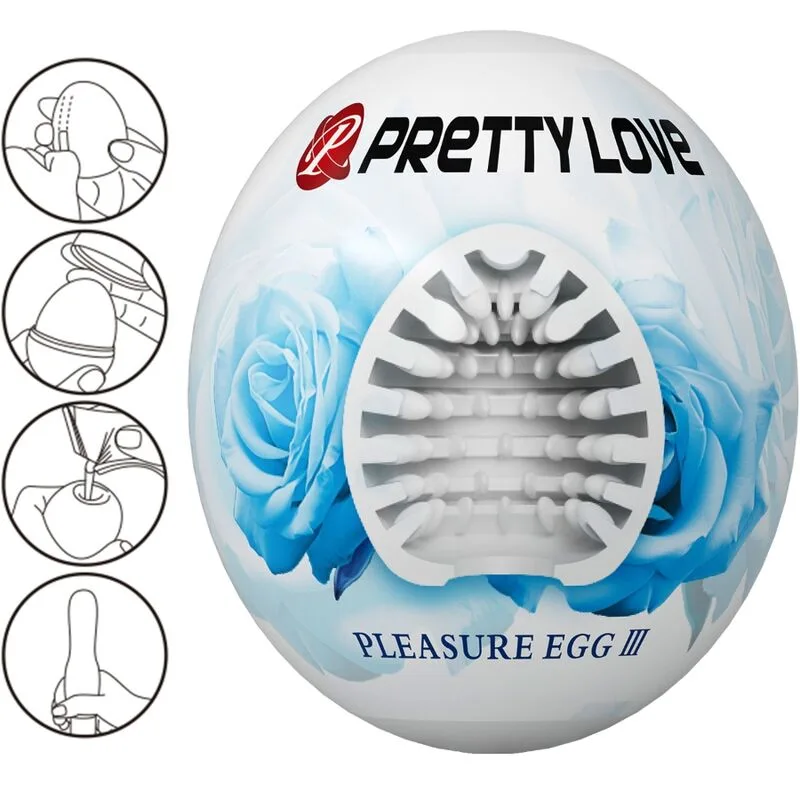 Pretty Love Male Masturbator Egg – White (BM-00900T90-2)