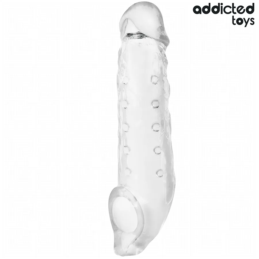 Addicted Toys – Transparent Penisförlängningshylsa | Storlek S | 23 cm