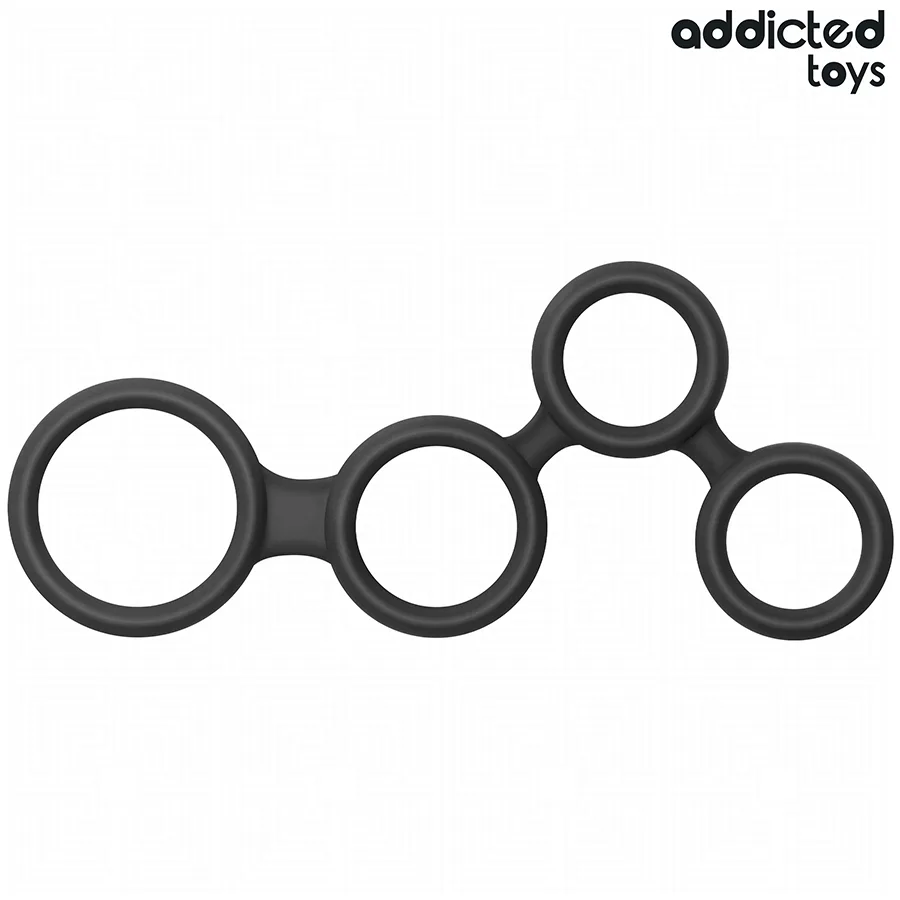 Addicted Toys - Penisring med Testikelseparatorer