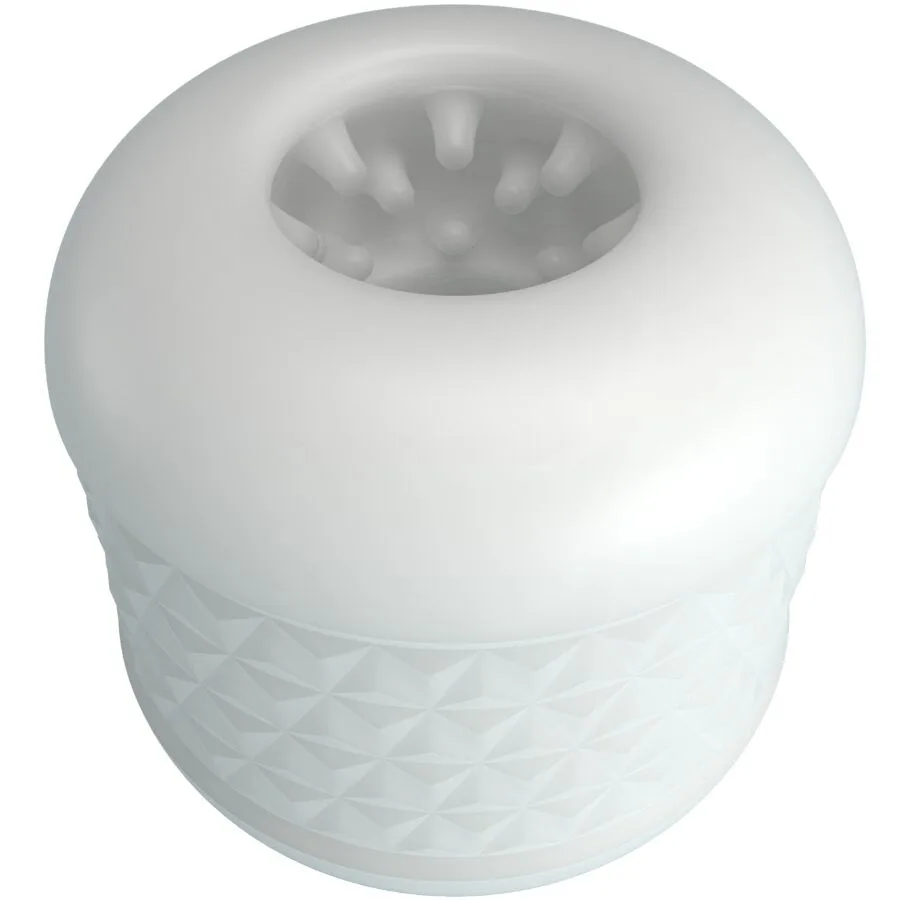 Pretty Love Crystle Male Masturbator – Dual-Entry Stroker in White
