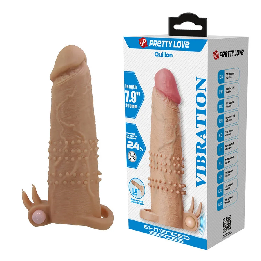 Pretty Love - Quillon Penisförlängare med Klitorisstimulator och Vibration