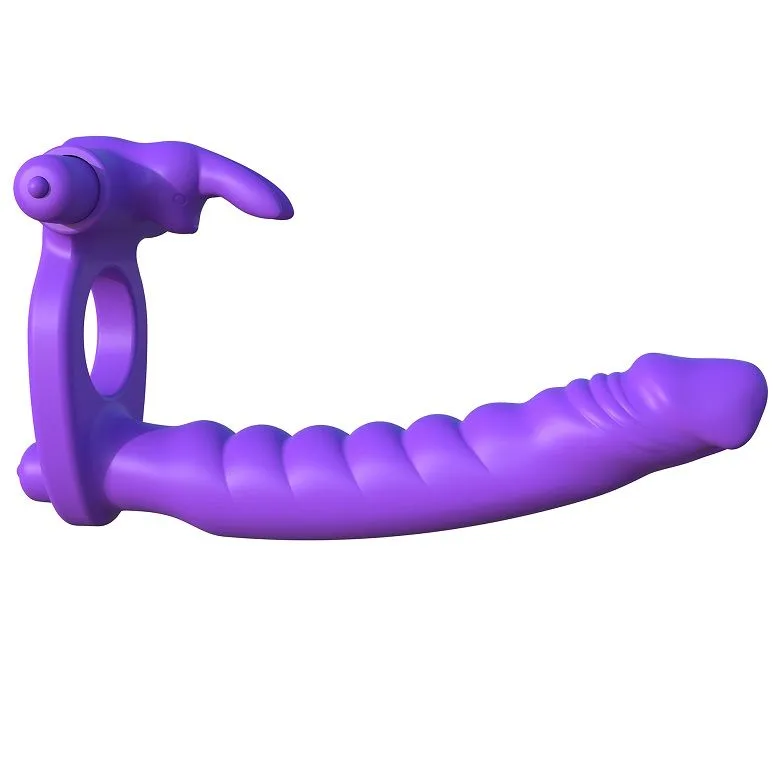 Fantasy C-Ringz - Silicone Dubbel Vibrerande Rabbit Parring